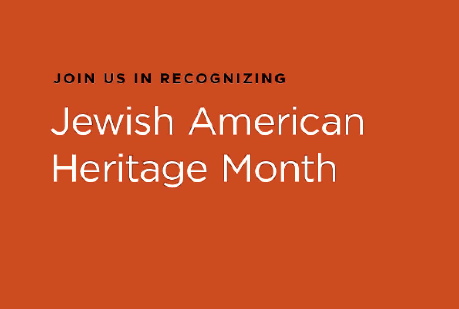 Jewish American Heritage month